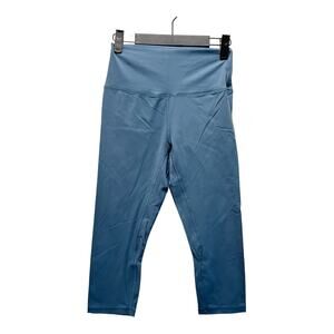 The 'Iwa Company Designed In Hawai'i Leggings Blue Hi-Rise Stretch Yoga Gym Sz L